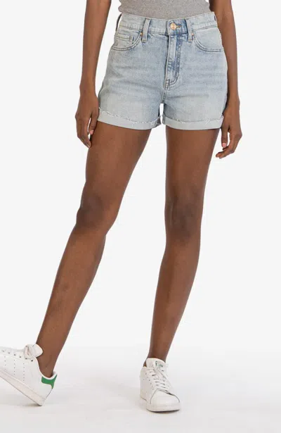 Kut From The Kloth Jane Hi Rise Short In Encourage In Blue