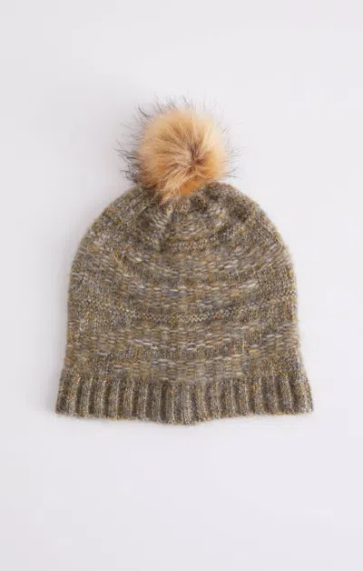 Z Supply Cable Beanie In Dusty Olive In Beige