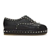 CHARLOTTE OLYMPIA Black Studded Hoxton Oxfords