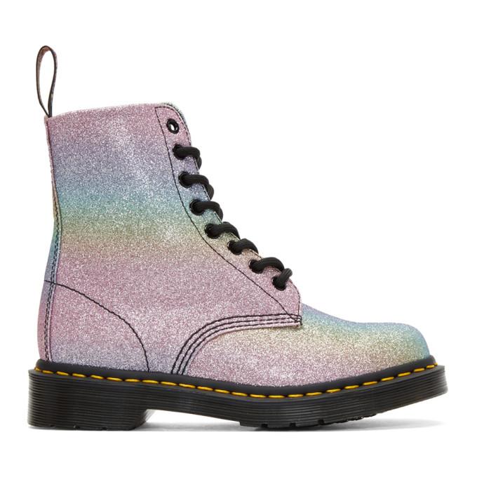 pascal rainbow glitter dr martens