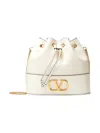 Valentino Garavani Women's Mini Bucket Bag In Nappa With Vlogo Signature Chain In Light Ivory