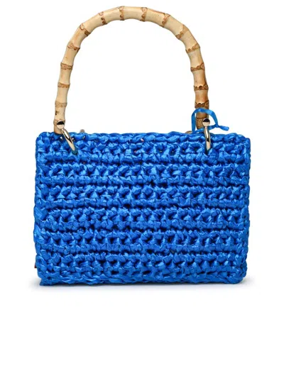 Chica Meteora Straw Handbag In Blue