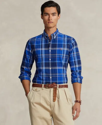Polo Ralph Lauren Men's Classic-fit Plaid Oxford Shirt In Blue Multi