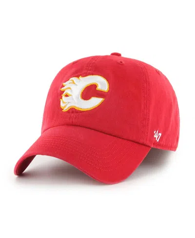 47 Brand Men's '47 Red Calgary Flames Team Clean Up Adjustable Hat