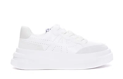 Ash Impulsbis Trainers In White Suede And Leather