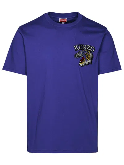 Kenzo Tiger Varsity T-shirt In Blue