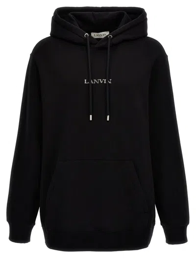 Lanvin Sweatshirt With Logo In Negro