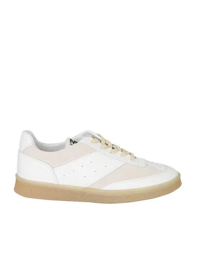 Mm6 Maison Margiela Leather Low-top Sneakers In White