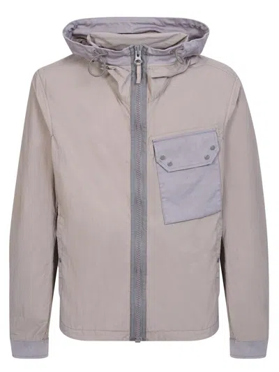 Ten C Grey Hooded Jacket