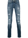 DONDUP DISTRESSED JEANS,UP232DS152UP47G12306812