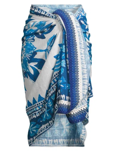 Farm Rio Flora Tapestry Sarong Swim Cover-up