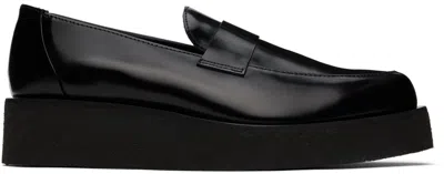 Ernest W Baker Black Creeper Loafers In Le01