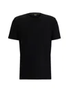 Hugo Boss Cotton-jersey T-shirt In A Regular Fit In Black