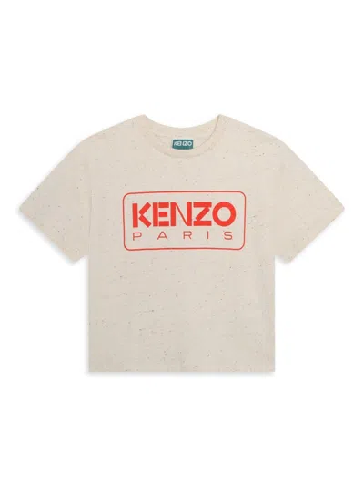 Kenzo Little Girl's & Girl's Logo Cotton T-shirt In Wicker
