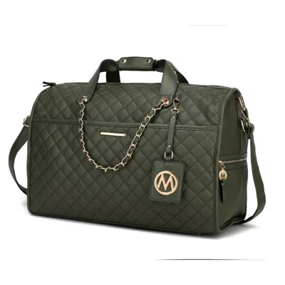 Mkf Collection By Mia K Lexie Vegan Leather Women's Duffle In Green