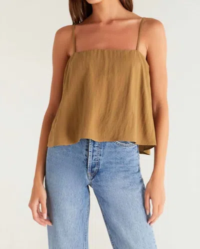 Z Supply Annie Tank In Camel In Brown