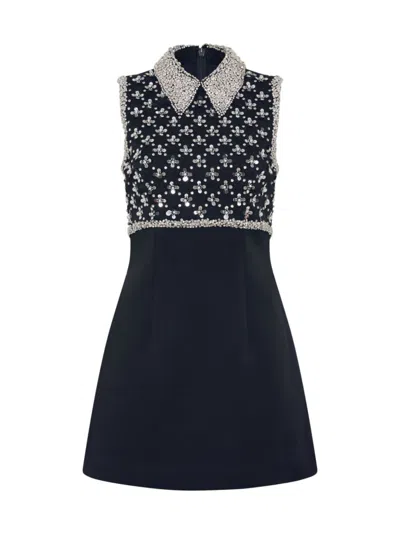 Rebecca Vallance Augustine Sleeveless Embellished Mini Dress In Black
