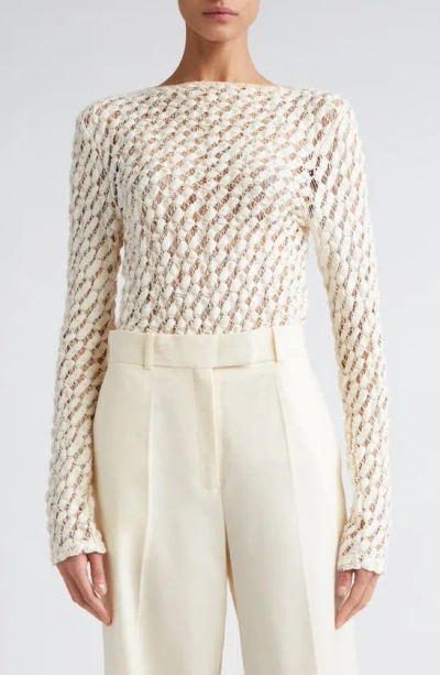 Rohe Resort Style Knitted Top In Cream