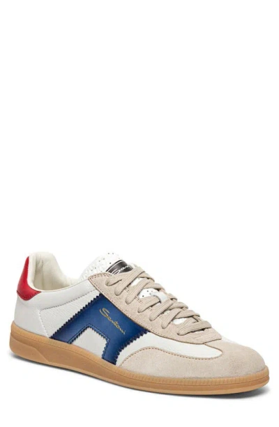 Santoni Men's Double Buckle Olympic Sneakers In Multicolor