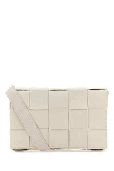 Bottega Veneta Cassette Shoulder Bag In White
