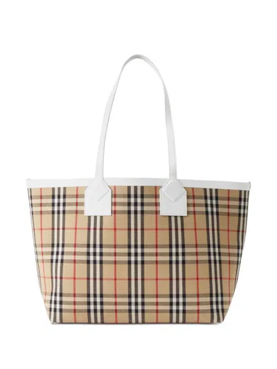 Burberry Bags In Vintage Check/white