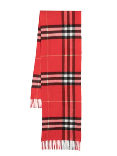 Burberry Scarfs In Red
