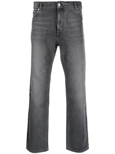 Courrèges Trousers In Stonewashed Grey