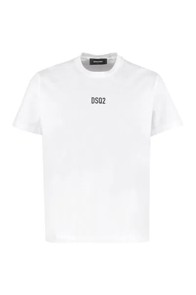 Dsquared2 Cotton Logo T-shirt In White