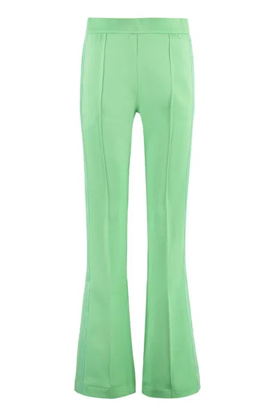 Fendi Logoed Side Stripes Track-pants In Green