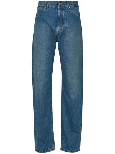 Ferragamo Denim Cotton Jeans In Blue