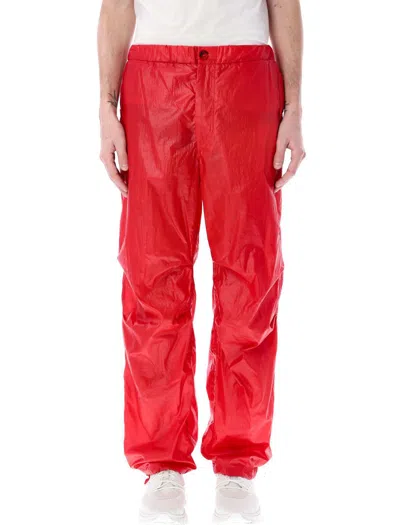 Ferragamo Drawstring Cargo Pants In Red