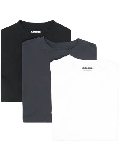 Jil Sander 3-pack Short-sleeved T-shirt Set In Multicolor