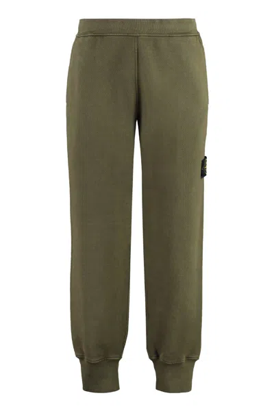 Stone Island Cotton Track-pants In Green