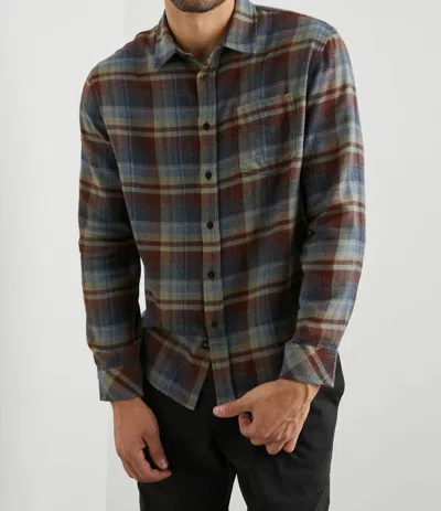 Rails Long Sleeve Button Front Shirt In Blue