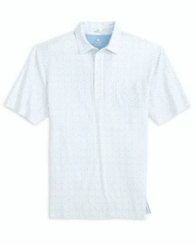 Johnnie-o Men's Briar Abstract Cotton Polo Shirt In Blue