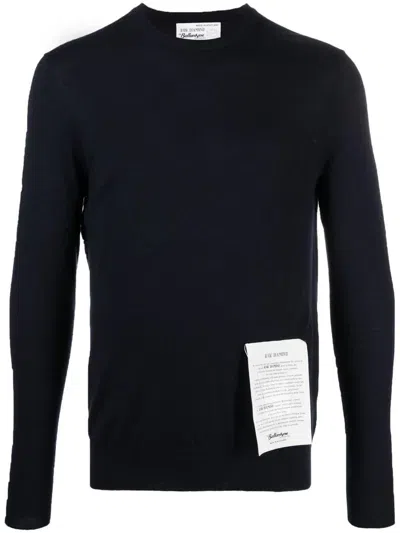 Ballantyne R Neck Pullover Clothing In Blue