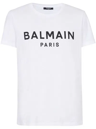 Balmain Printed T-shirt Straight Clothing In White