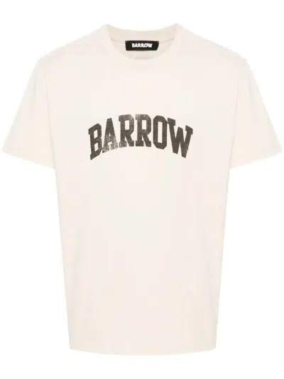 Barrow Jersey T-shirt Clothing In Neutrals