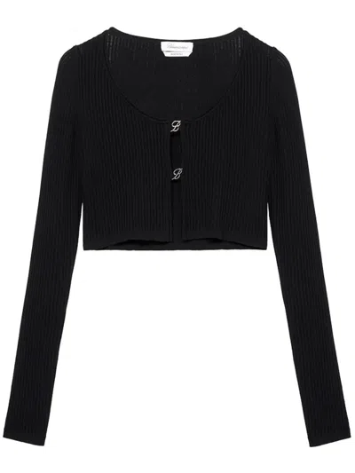 Blumarine Cardigan Sweater Clothing In Black