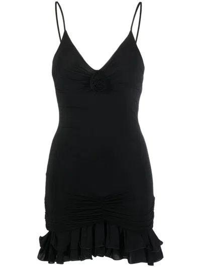 Blumarine Jer Dress. S/m C/ros Clothing In Black