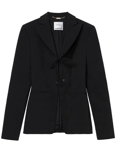 Blumarine Single-breasted Jacket Clothing In Black