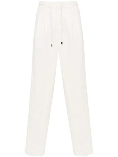 Brunello Cucinelli Dyed Trousers Clothing In White