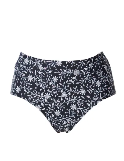 Xirena Serena Bikini Bottom In Night Blossom In Grey