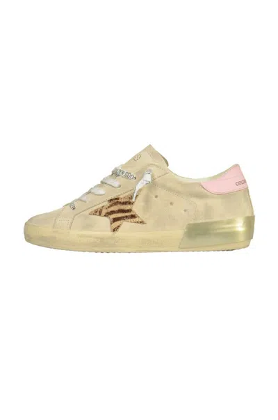 Golden Goose Sneakers In Butter Brown Orchid Pink