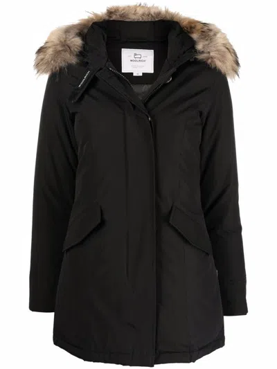 Woolrich Arctic Racoon Parka Clothing In Black