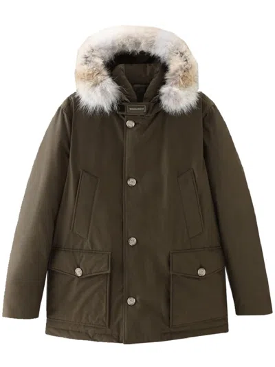 Woolrich Artic Detachable Clothing In Green
