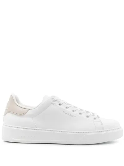 Woolrich Classic Court Shoes In White