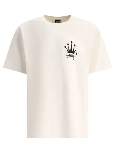 Stussy Regal Crown Cotton T-shirt In Neutrals