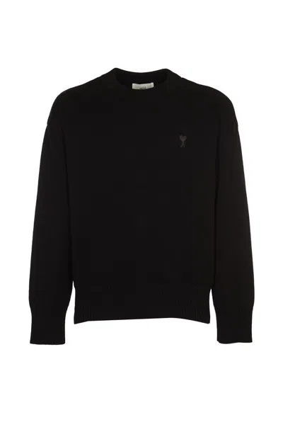 Ami Alexandre Mattiussi Ami Paris Adc Crewneck Sweater In Black
