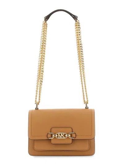 Michael Kors Extra-small Heather Shoulder Bag In Beige